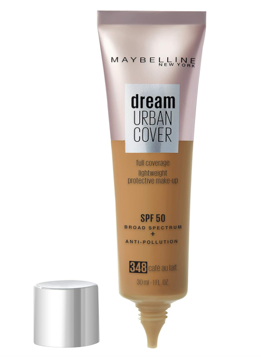 Maybelline Dream Urban Cover Foundation SPF 50 bottle back label