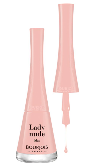 Bourjois 1 Seconde Lady Nude nail polish bottle front view