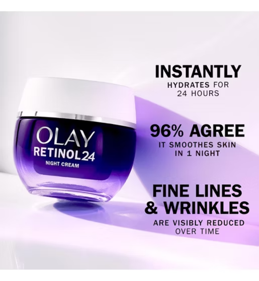Olay Regenerist Retinol 24 Night Cream close-up texture