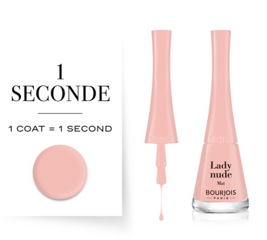 Bourjois Colour Collection Trio — Lady Nude shade swatch on nails