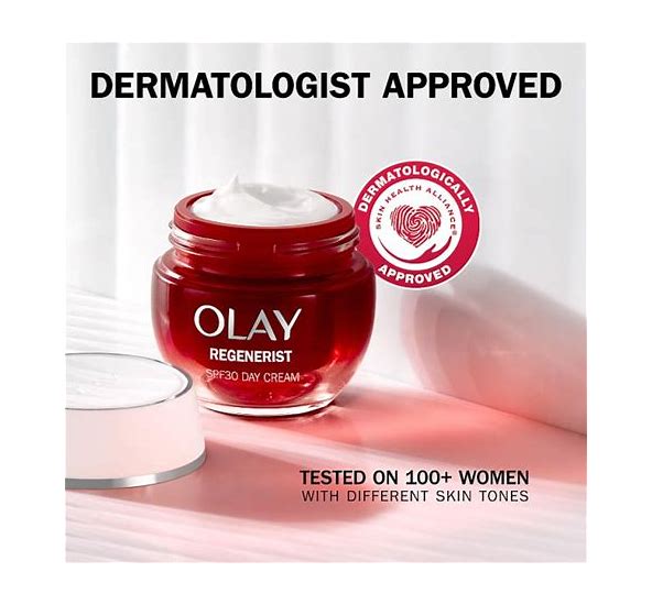 Olay Regenerist SPF 30 Day Face Cream 50ml side view of packaging