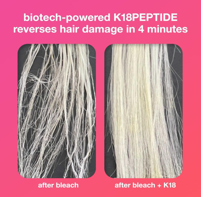 K18 Leave-In Molecular Repair Hair Mask formula texture close-up