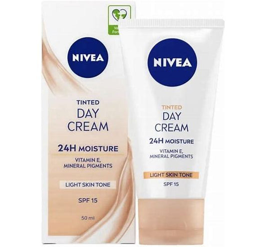 Nivea Light Skin Tone Tinted Day Cream SPF 15 – tinted moisturiser with UV protection