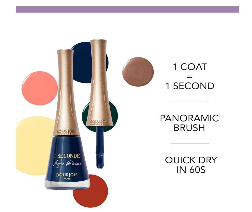 Bourjois Colour Collection Trio — 1 Seconde Le'Mon Amour nail polish bottle