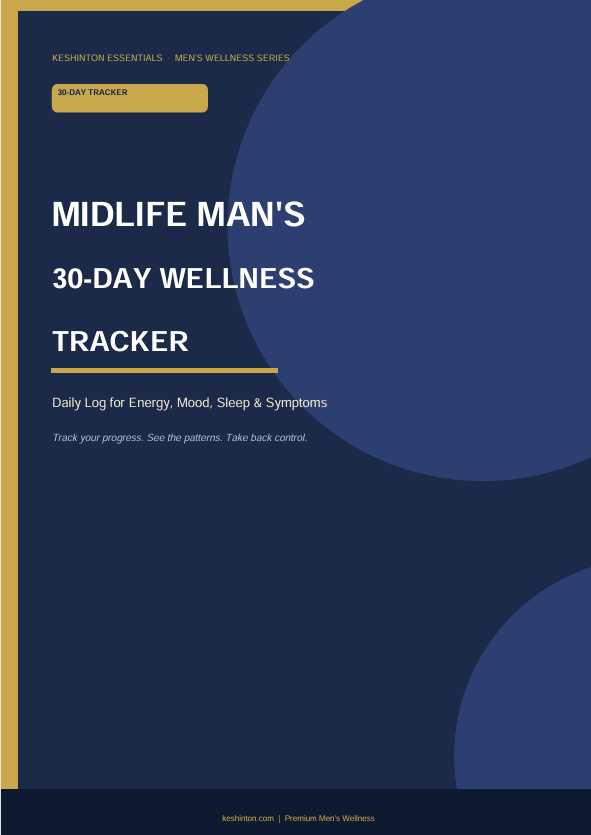 Midlife Man's 30-Day Wellness Tracker digital download cover – Keshinton Essentials